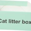 Toddmomy Foldable Disposable Cat Litter Box Pee Guard Portable for Kittens and Senior Cats for Indoor and Outdoor Use Easy Cleanup